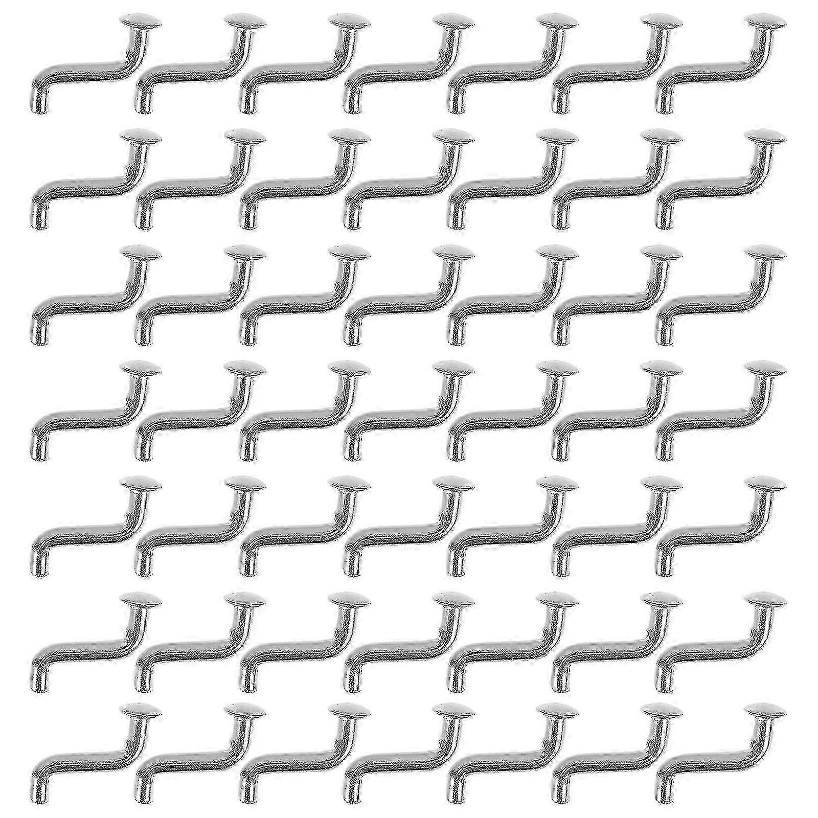50pcs Heavy Duty J Bolt Pallet Rack Hooks with Safety Pins, 3.70X2.70X1.20CM Silver for Secure Storage Solutions