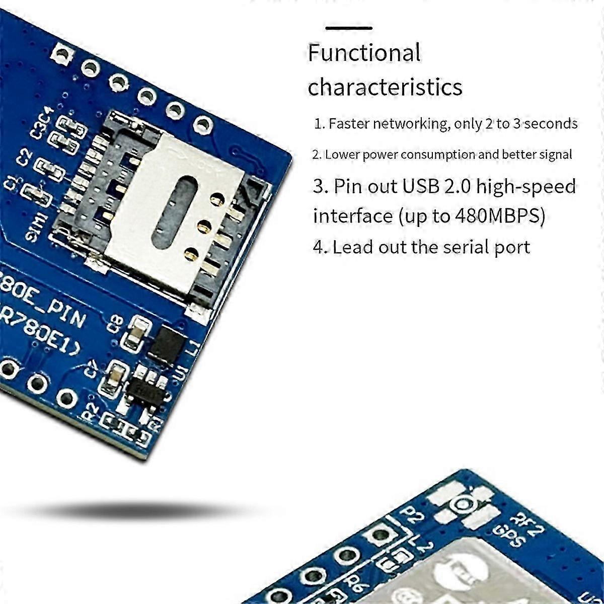 Module 4G Luat Air780E : transmission de données IoT avec Netcom complet et mini communication série DTU pour des missions polyvalentes