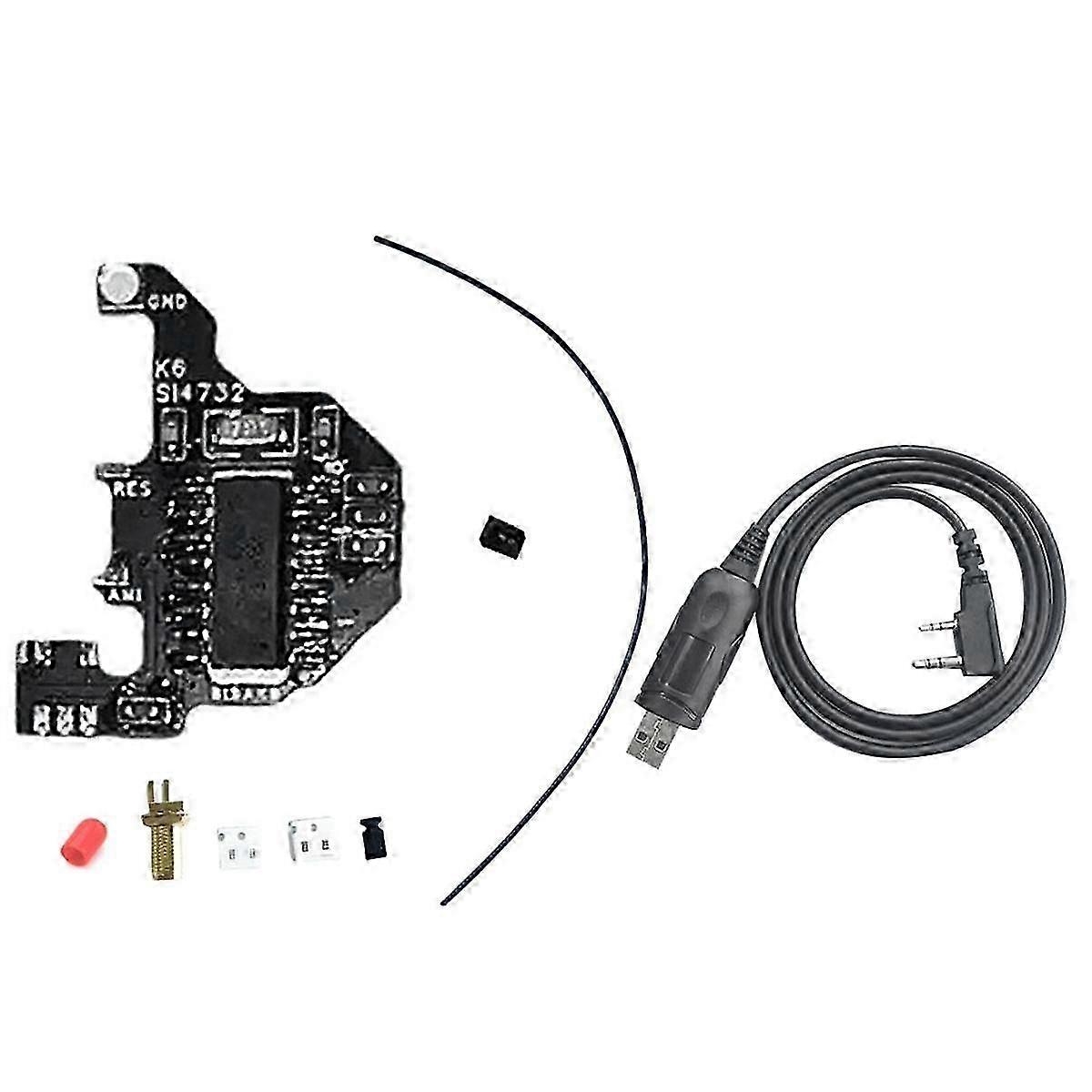 SI4732 Radio Module+USB Programming Cable for UVK5/UVK6 Shortwave Modification Module Dual Antenna Solution