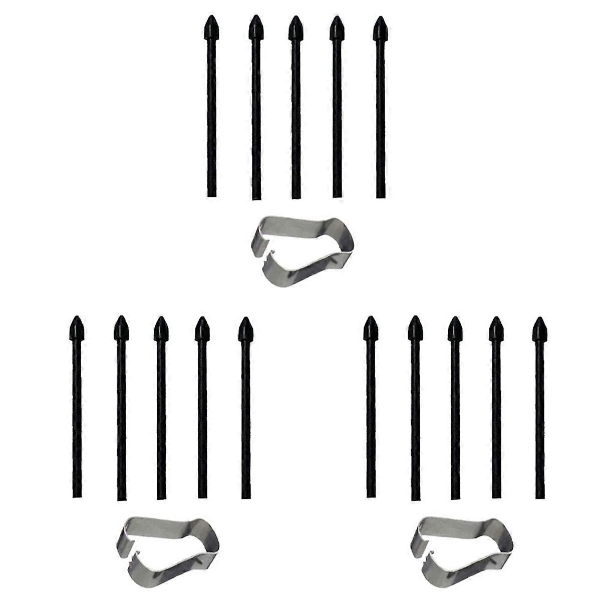 3 set Touch Stylus Tips Nibs+ Pen Clip for Tab S7 S7+/S6 Lite/Note10/Note20 Universal Stylus Tip Bla