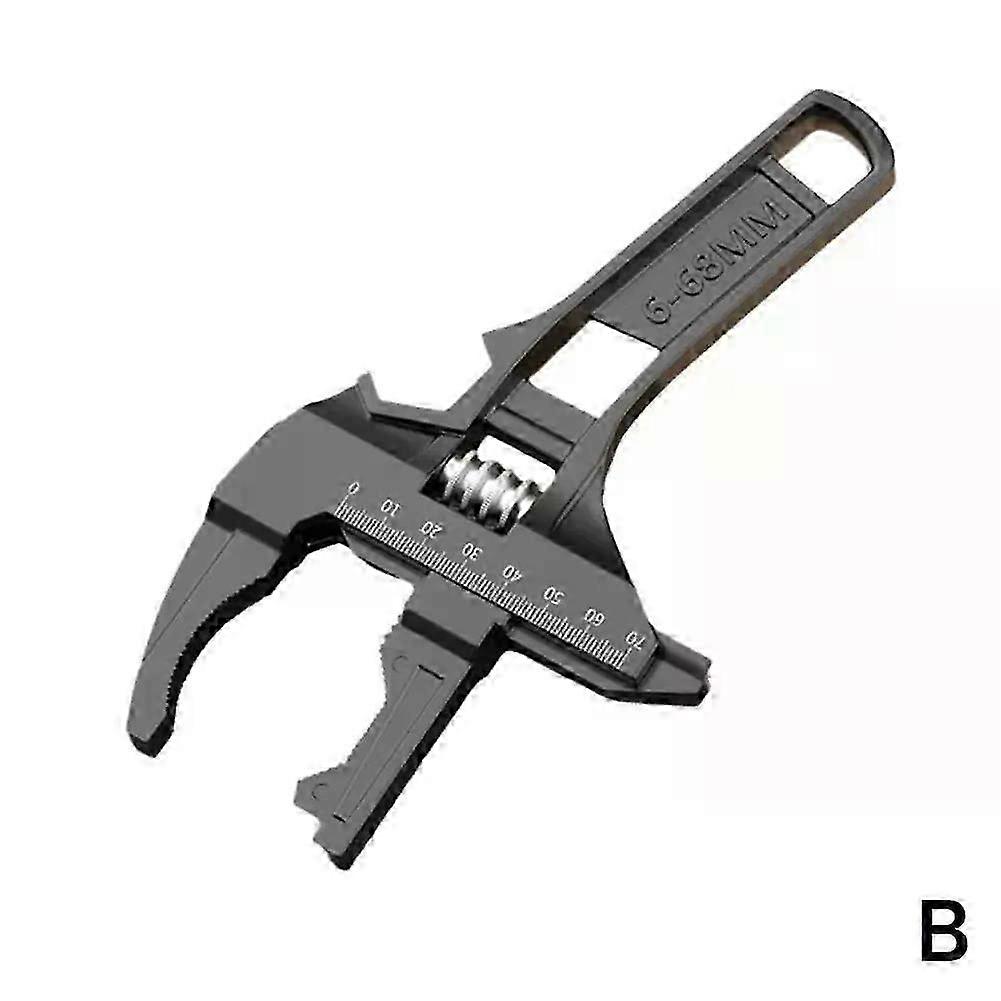 6-68mm Universal Repair Set Bathroom Hand Tools Large Opening Pipe Wrench Nut Key Adjustable Spanner Home Repair Tool Wrench