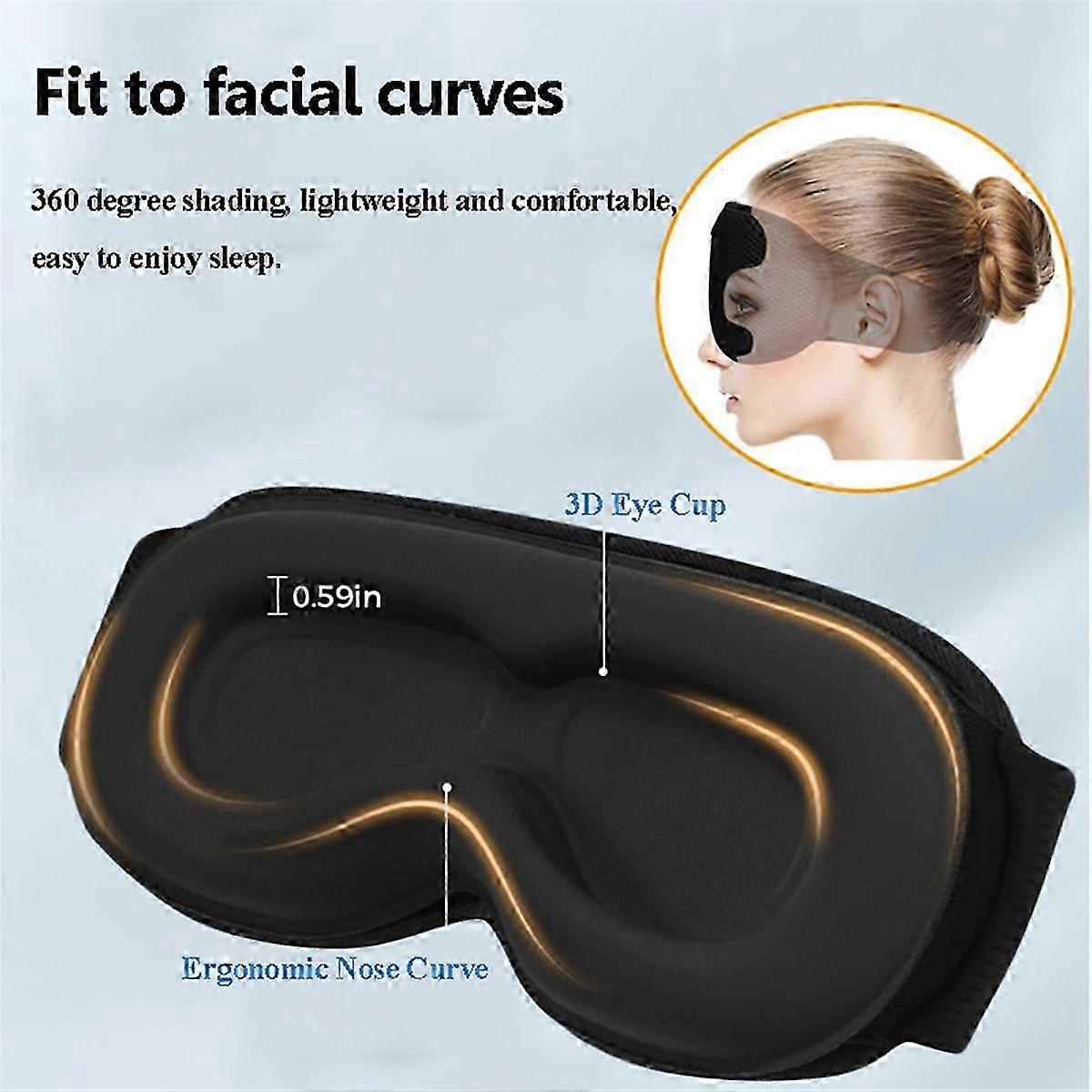 3D Sleeping Headphones Blindfold Bluetooth Music Eyemask