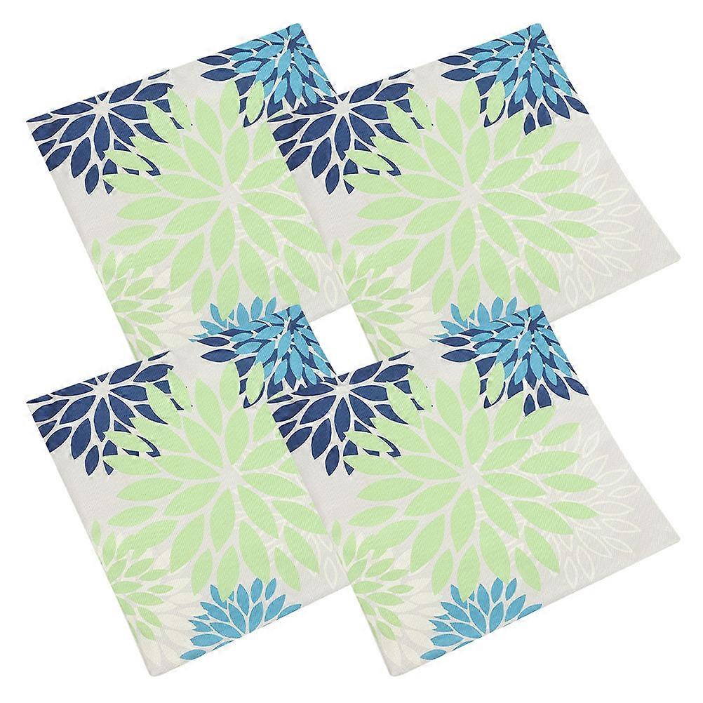 Rustic Linen Pillow Cover Versatile Design Office Use 45x45x0.2cm Comfortable 4Pcs