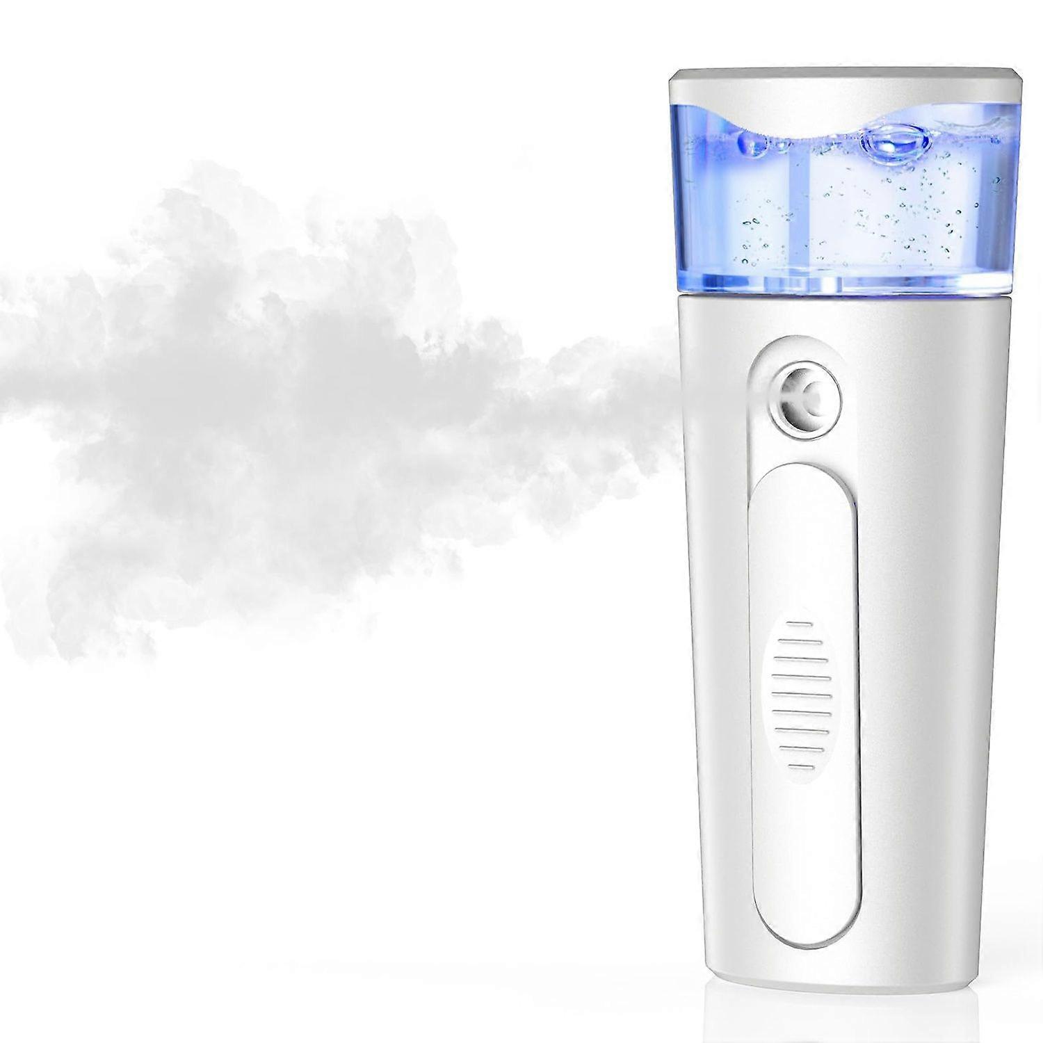 Portable Nano Face Mister, Facial Steamer, USB Rechargeable Cool Mist Sprayer, 40ml Visual Water Tank, Nano Mister for Eyelash Extensions, Facial Deep