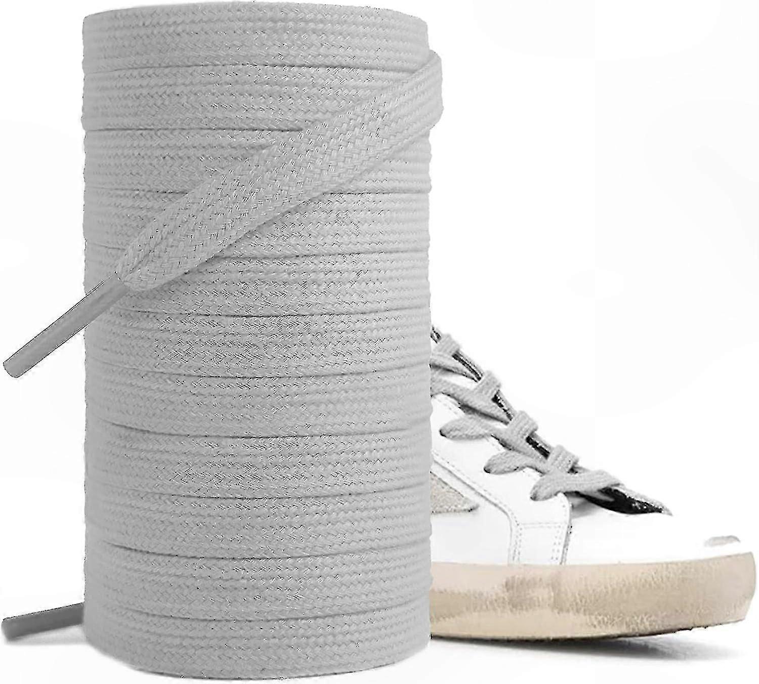 Flat Cotton Shoelaces for Athletic Sneakers, Durable and Comfortable Replacement Laces