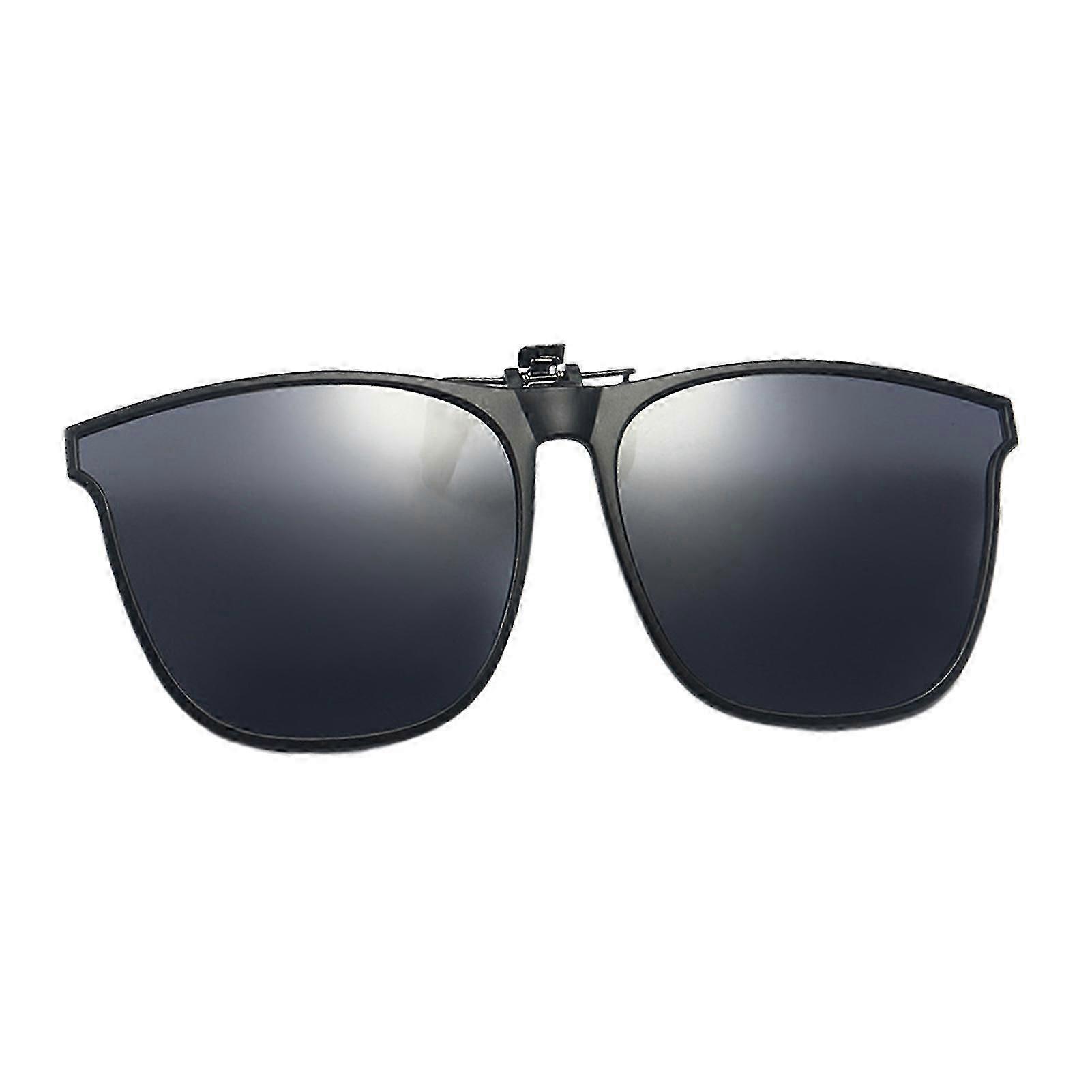 Polarized Clip-on Flip Up Sunglasses for Glasses Wearers - Reduce Eye Fatigue & Block Glare