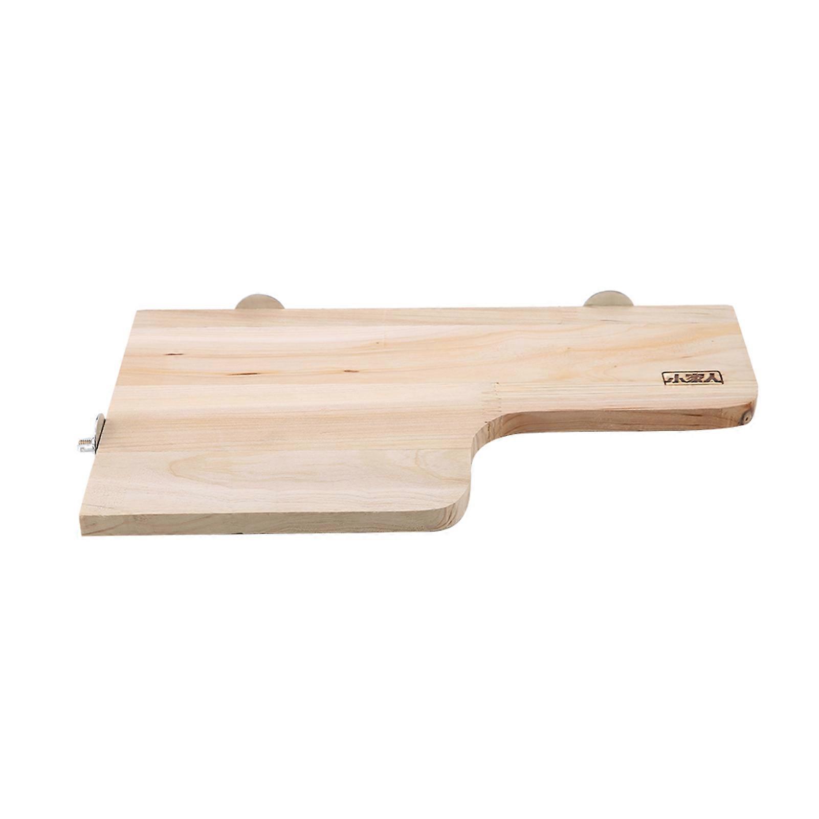 L-shaped Small Pet Toy Natural Wood Stand Jumping Platform Wooden Climbing Stepping Stone