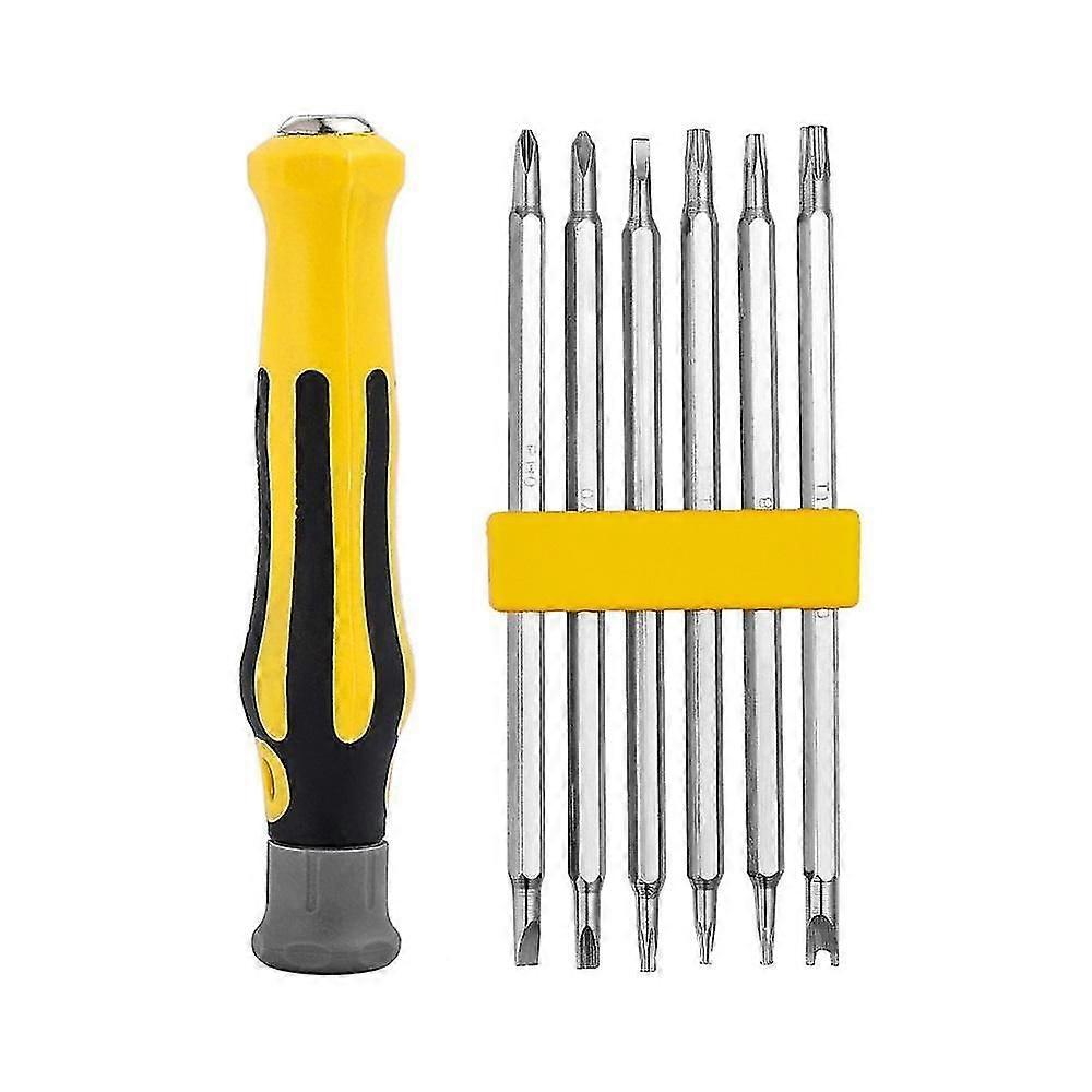 6-in-1 Magnetic Screwdriver Bit Set with Tamper-Proof Heads