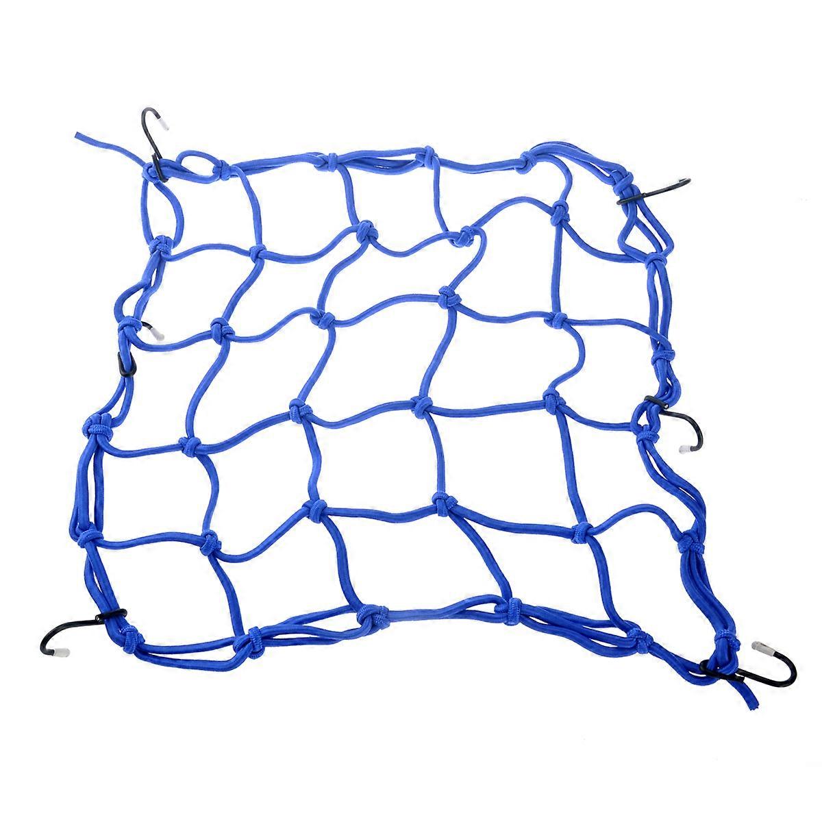 Motorcycle Mesh Storage Carrier Bag with 6 Hooks for Luggage