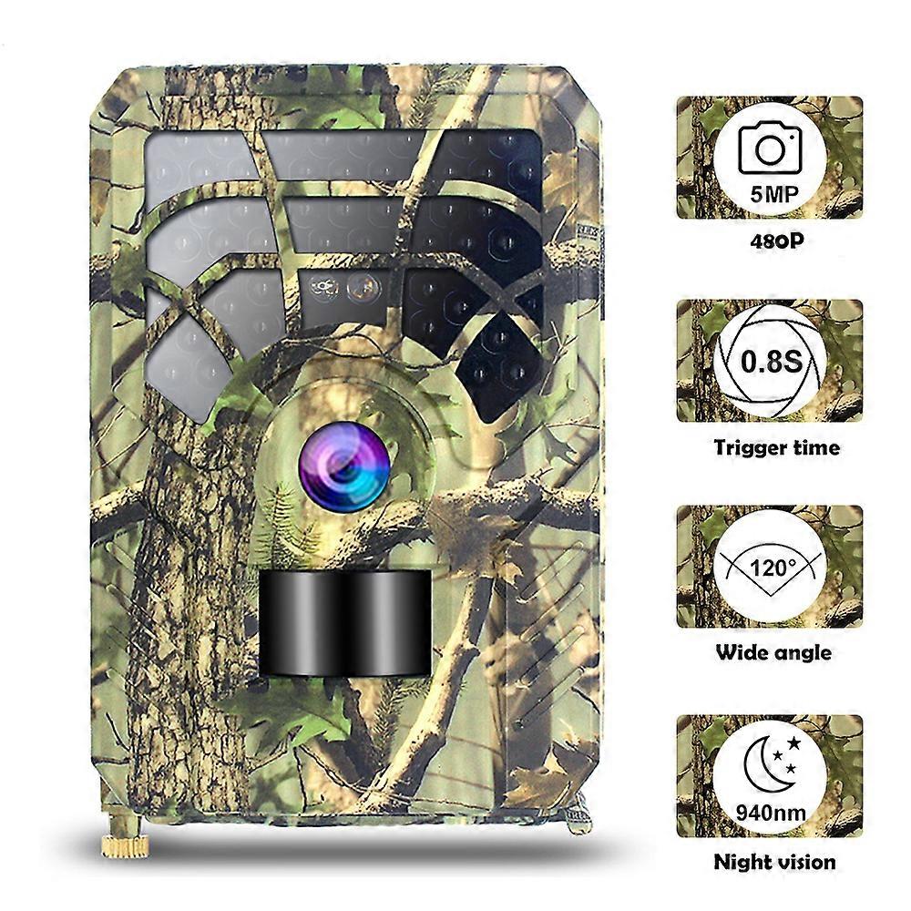 5MP 480P Trail Hunting Camera with 32GB Card & 2 Batteries