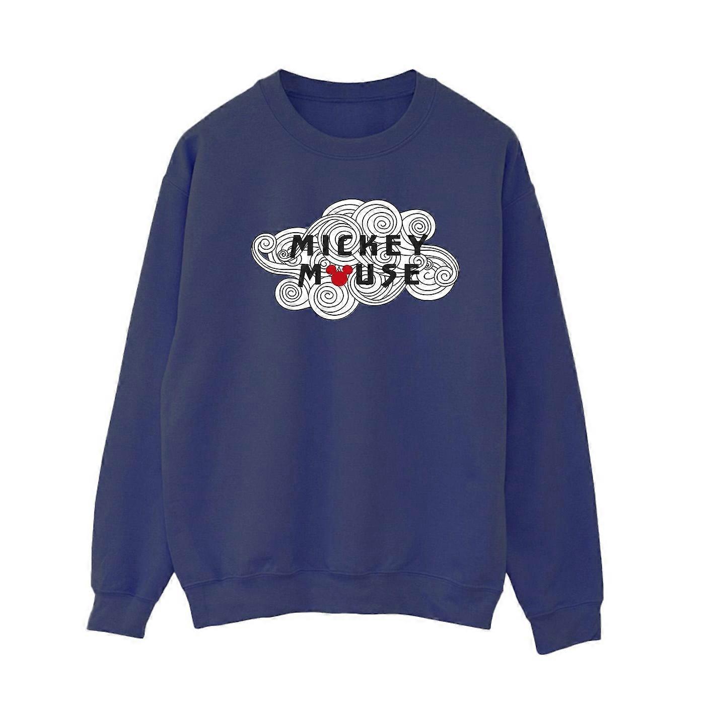 Disney Dames/Dames Mickey Mouse Swirl Logo Sweatshirt