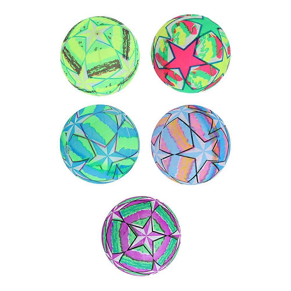 PVC Inflatable Balls Kids Beach Ball for Fun 5Pcs Colorful Set