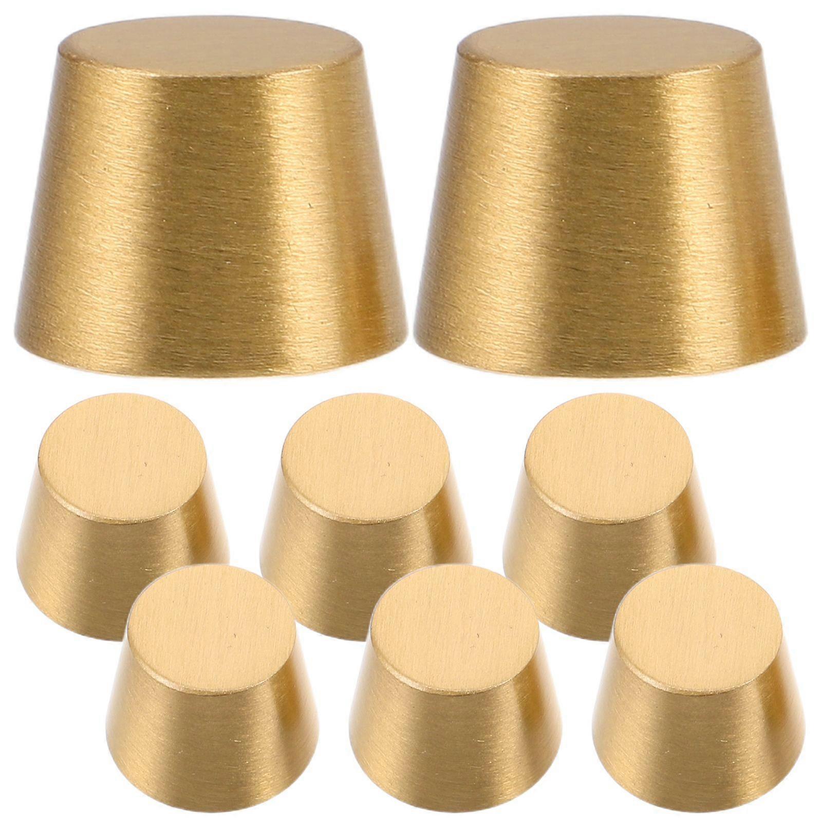 8pcs Messing Schneidebrett Füße Messing Riser Füße Möbel Hardware Ersatzteile für Holz Display Tablett Schmuckschatulle Holz Schneidebrett