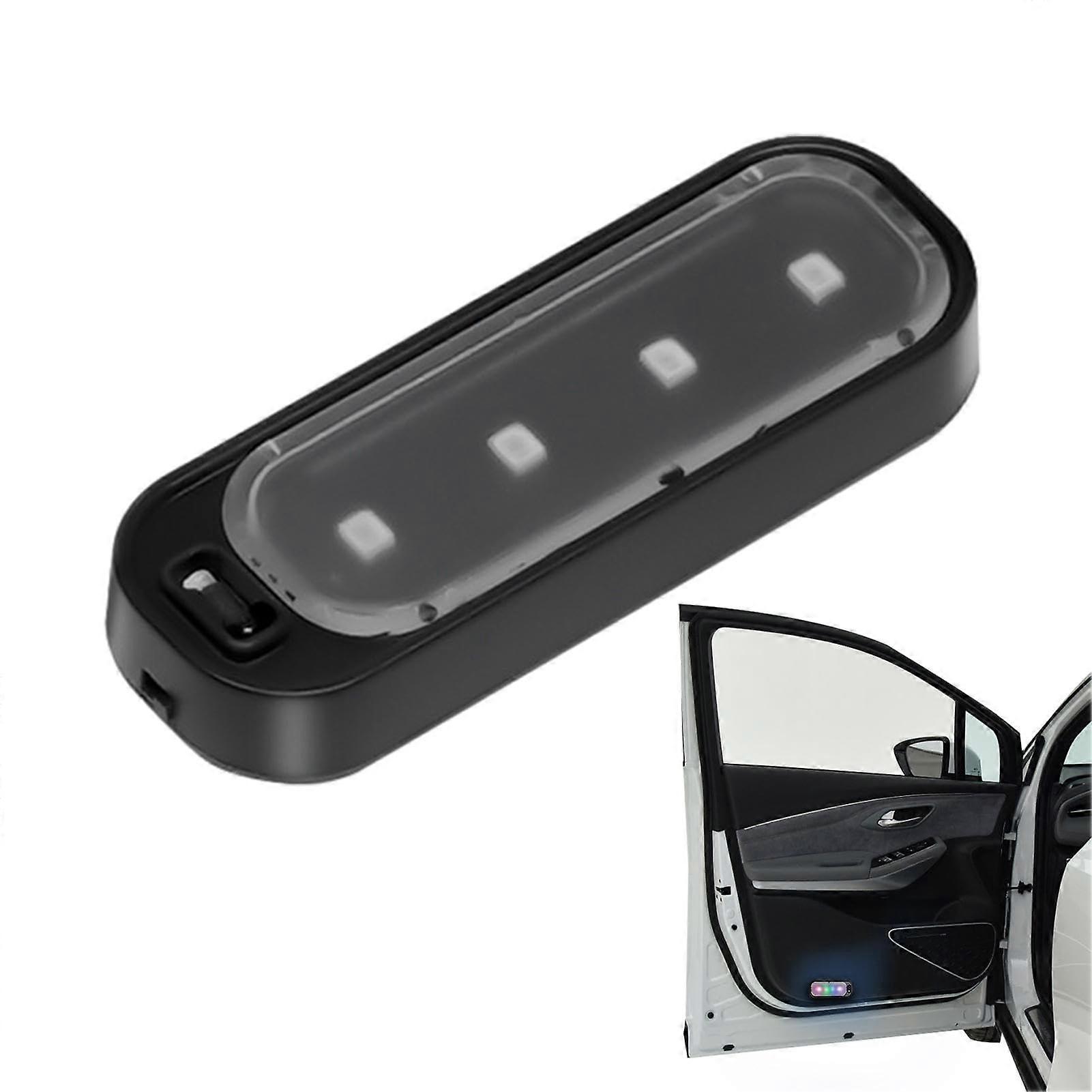 Door Open Warning Light LED Door Sill Light No Wiring Side Door Panel Lights for Car Courtesy and Pedal Path