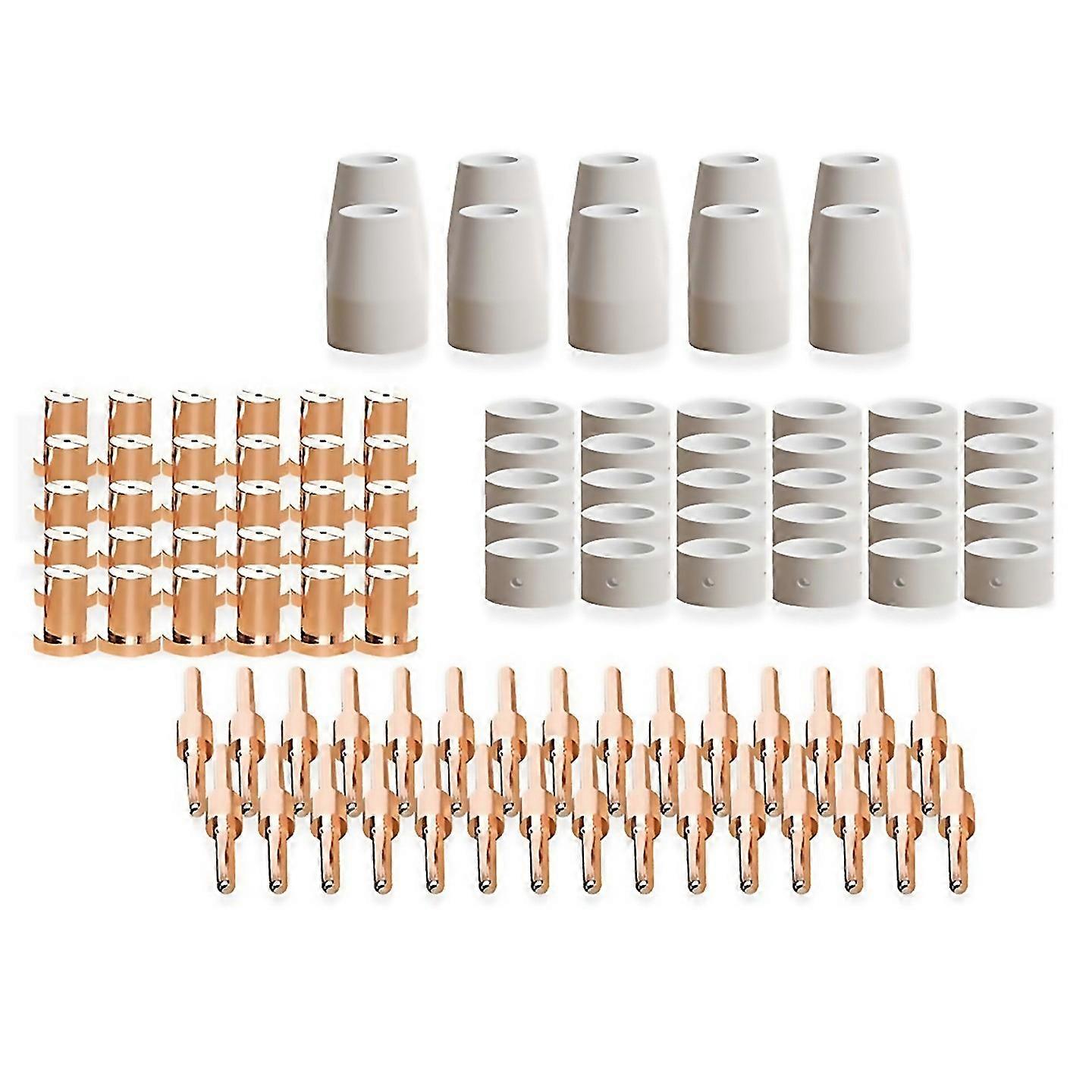 For 100pcs Plasma Cutting Tip Electrode Nozzle Kit For Pt31 Cut40 50