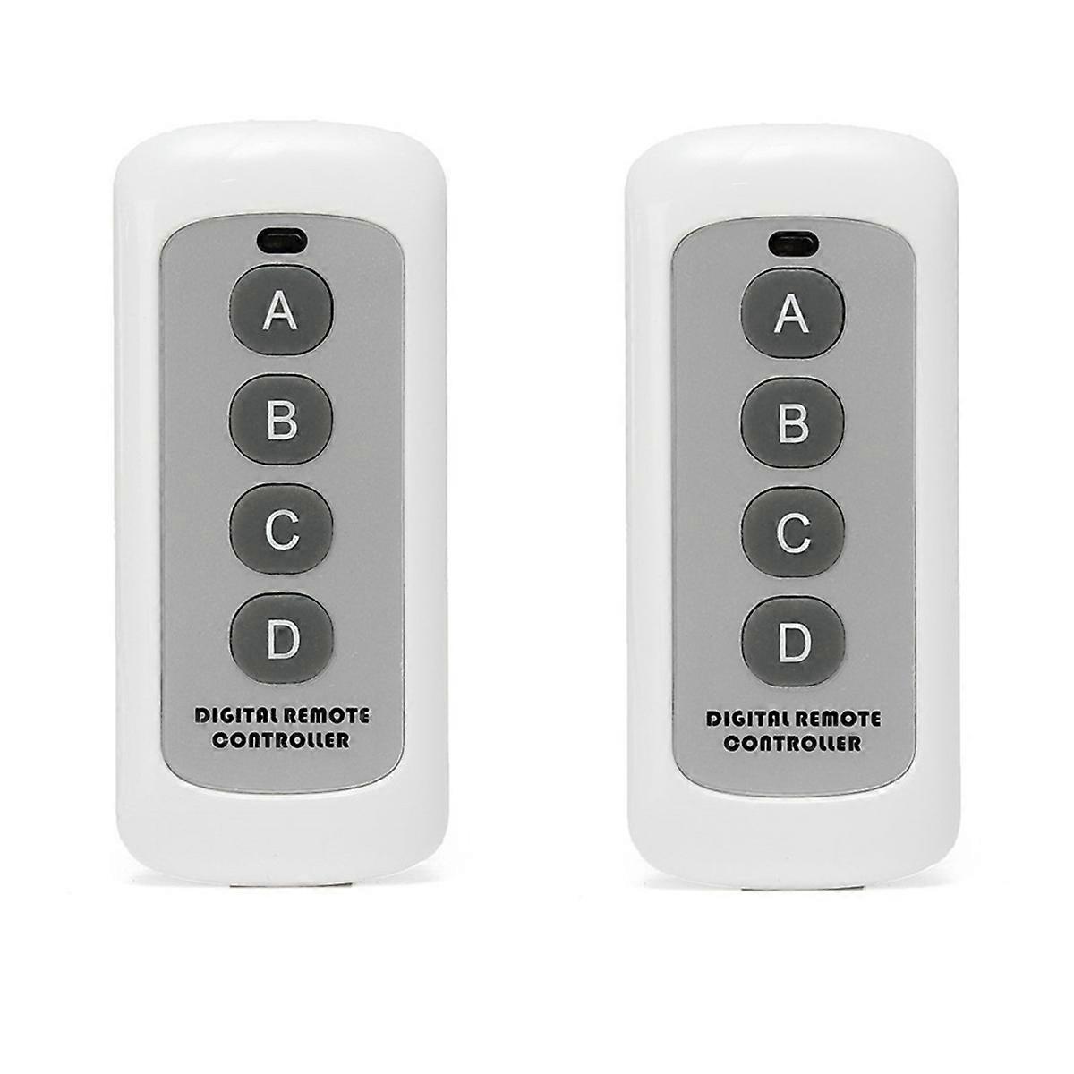 433MHZ wireless remote control White 4-button remote control