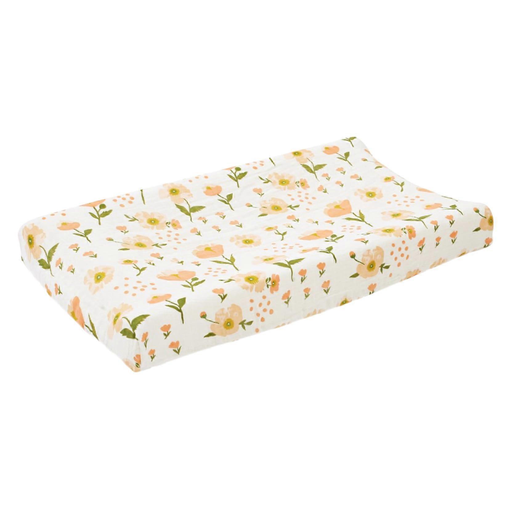 Changing Pad Cover Removable Floral Design Compatible with Standard Changing Tables Breathable Comfortable Multi-Size