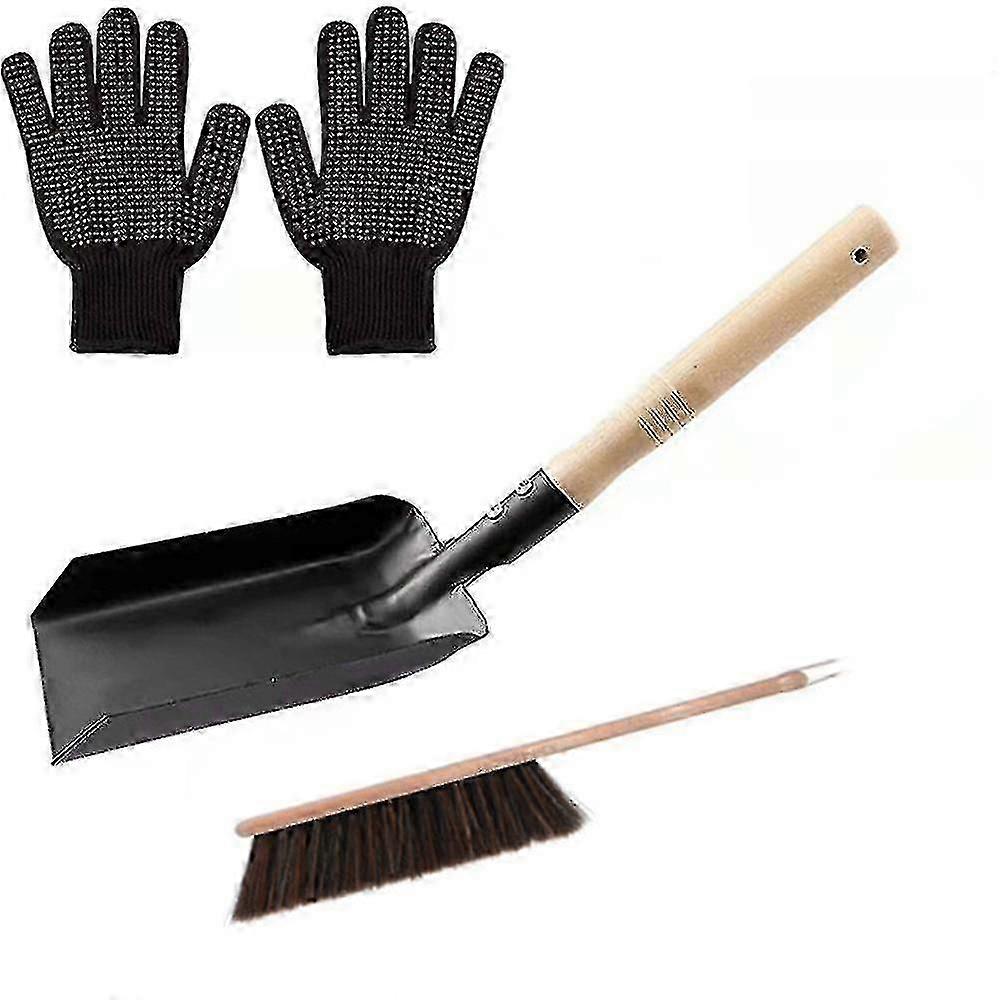 Kol spade och eldstad borste set, eldstad spade och borste, eldig städad uppsättning
