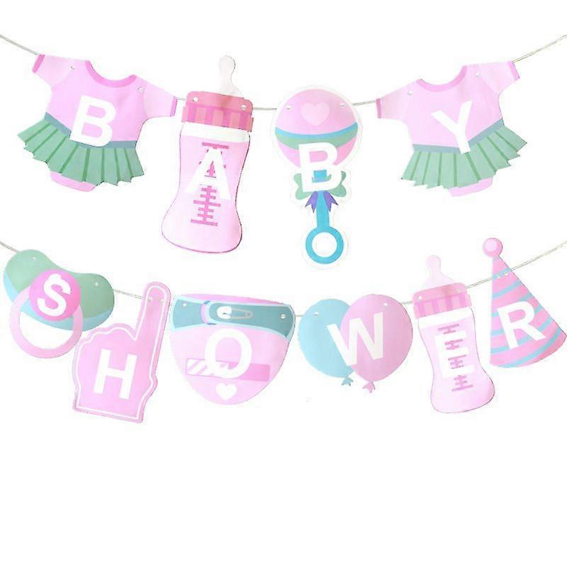 Pink party decoration set