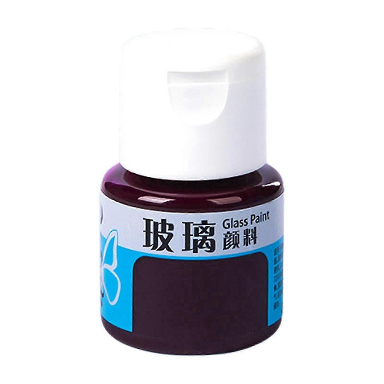 Glass Paint Transparent Color Glossy and Brilliant DIY Craft Paint for Stained Glass White Finish Art Projects