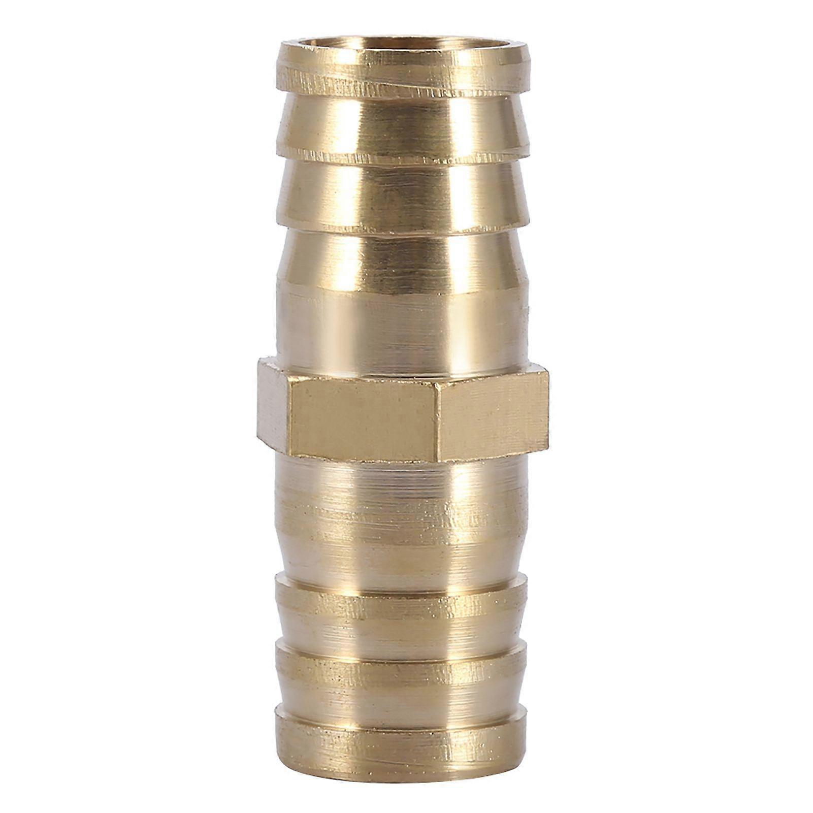 Brass Barbed Straight 2-Way Pipe Connector Tube Joiner Fitting 6/8/10/12/14/16/20mm