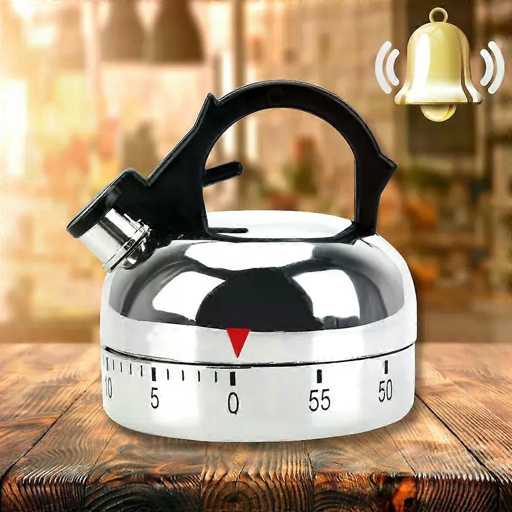 Kitchen Tool Gadgets 60 Minutes Kitchen Timer Kettle Shape Mechanical Timer Countdown Alarm Reminder Cooking Reminders Tools