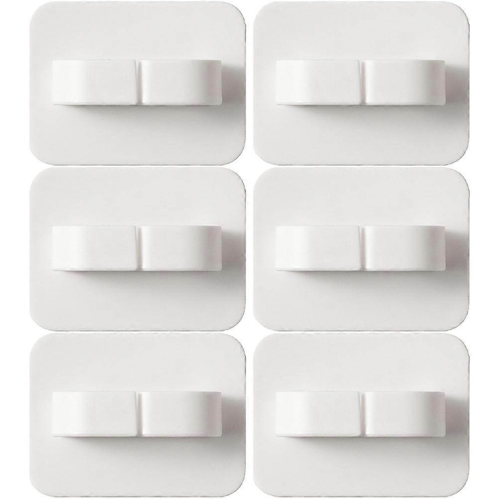 White Wall Hooks Adhesive Hook for Wall 18Pcs Daily Use Plastic Hooks