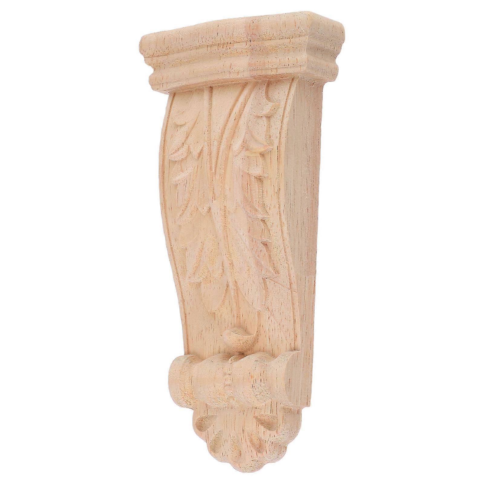 Decorative Wood Corbel Furniture Bracket for Rustic Style 3Pcs Khaki