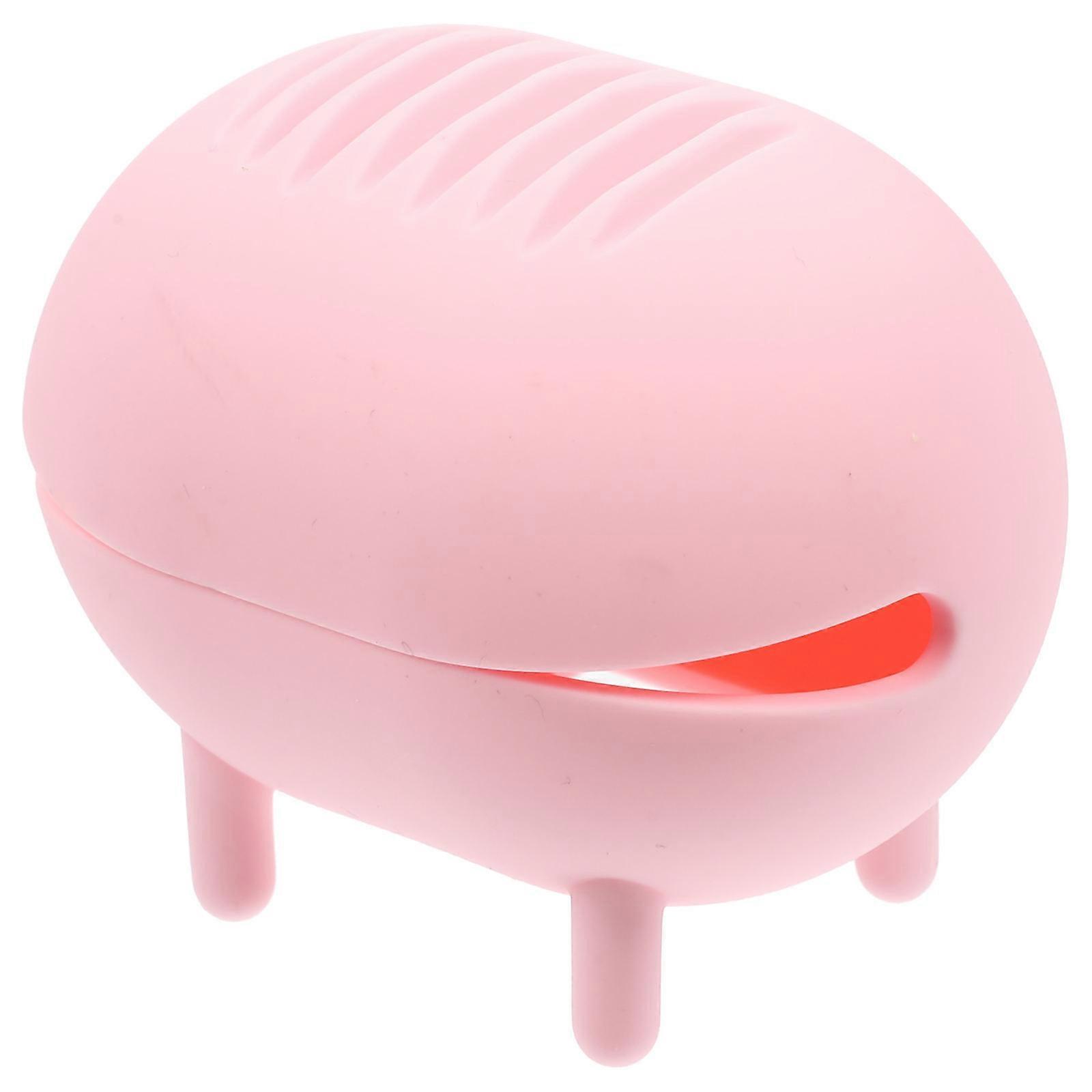 Silicone Makeup Sponge Holder Pink for Travel 2Pcs Foundation Sponge Box