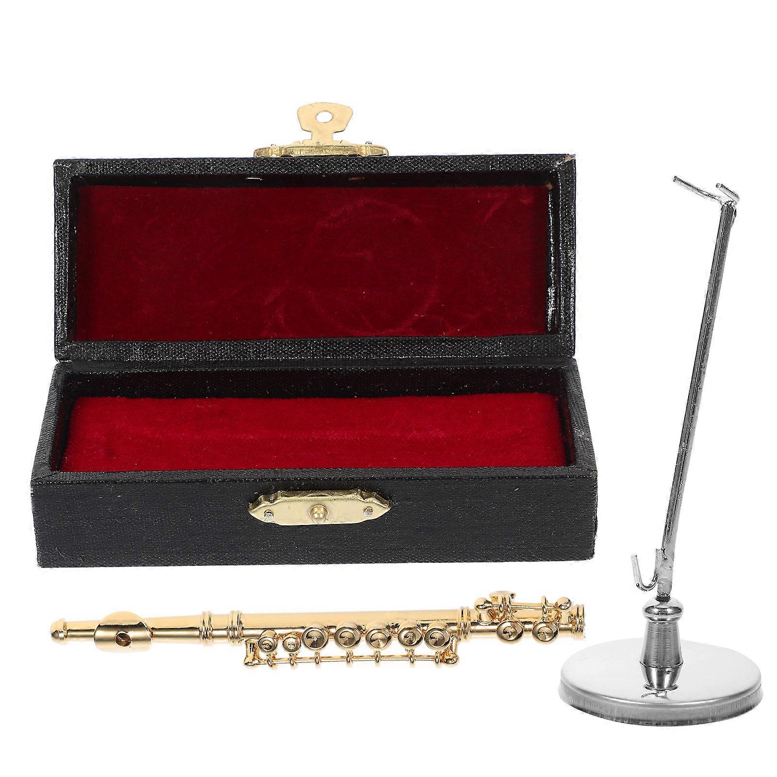 3Sets Metal Mini Flute for Artistic Decor Ornament