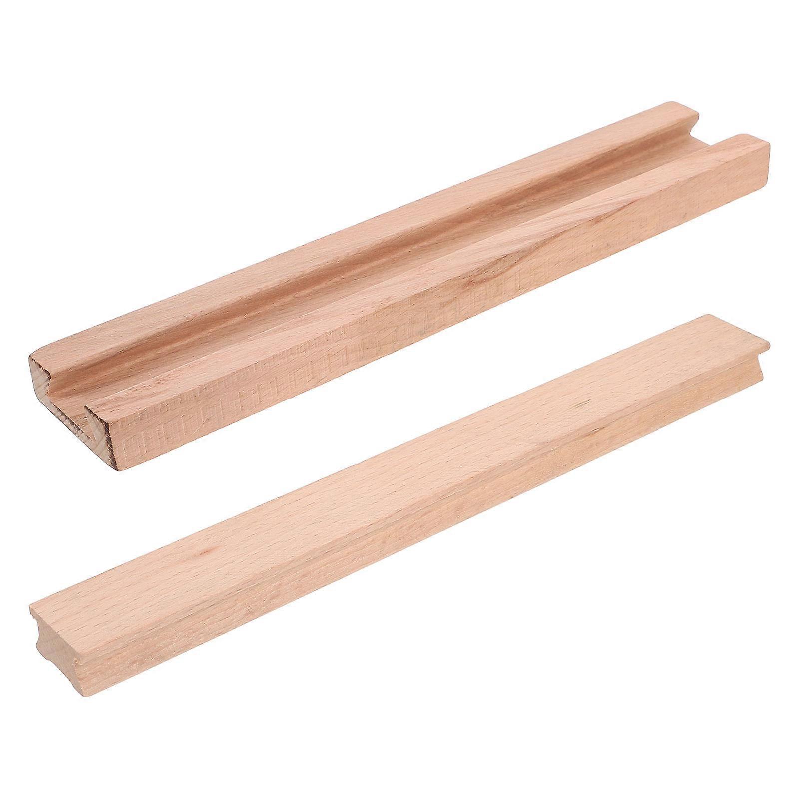 Wooden Center Guide Track Mounts for Drawer Reliable Slides 2Pcs Wood