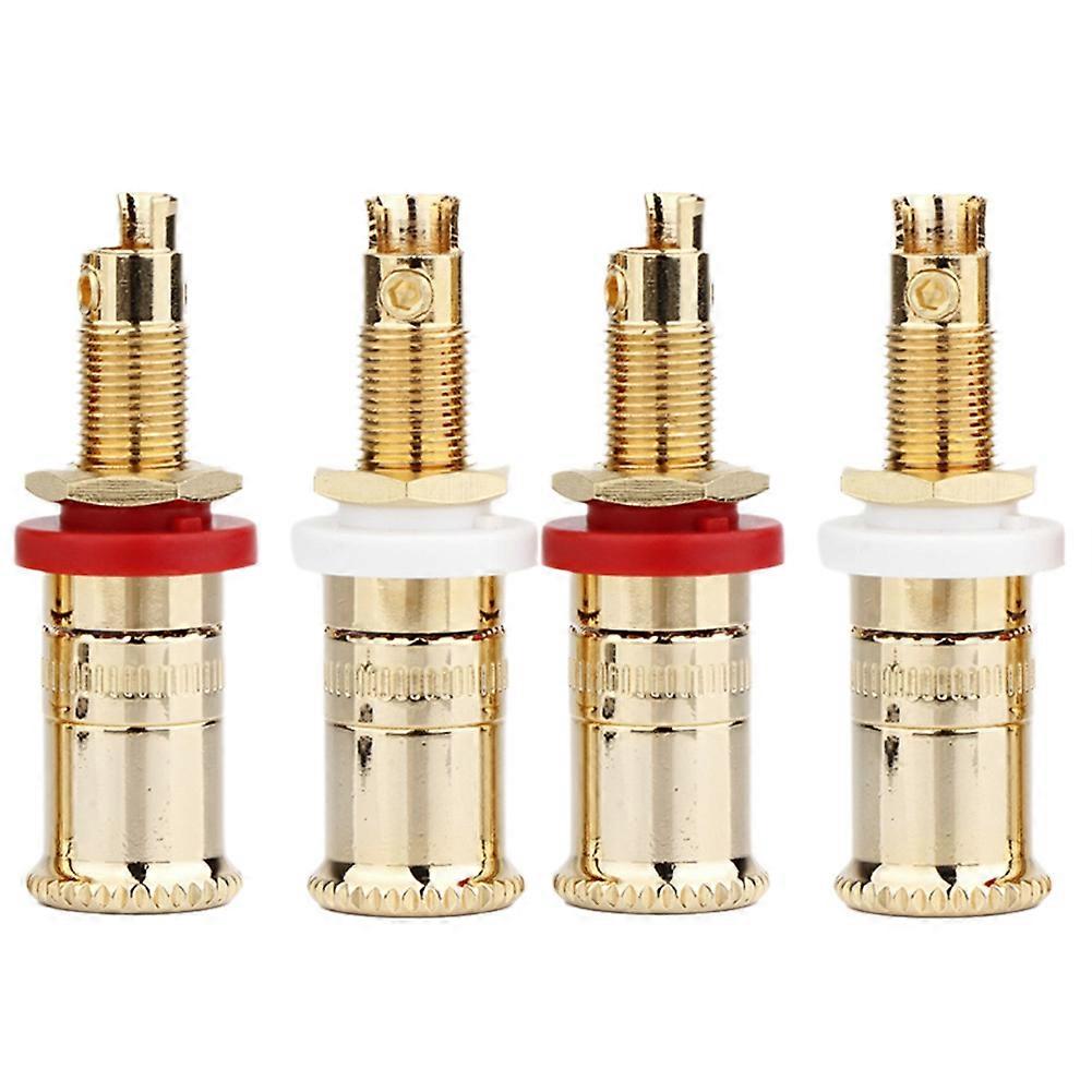 Suitable for Preffair Gold-Plated HIFI Fever Speaker Terminal Block Banana Head Y-Type Plug Socket Amplifier Terminal