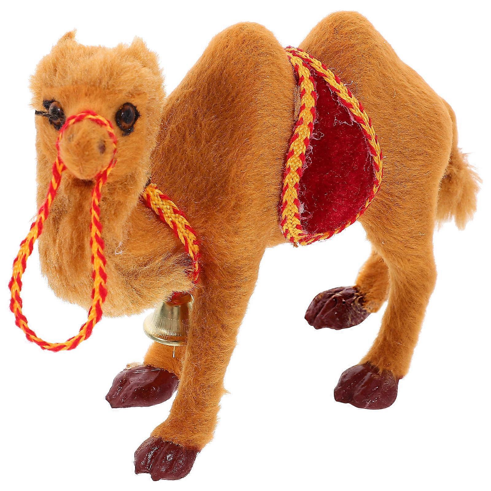 Desert Animal Brown Camel Statue for Table Ornament 3Pcs Figurines