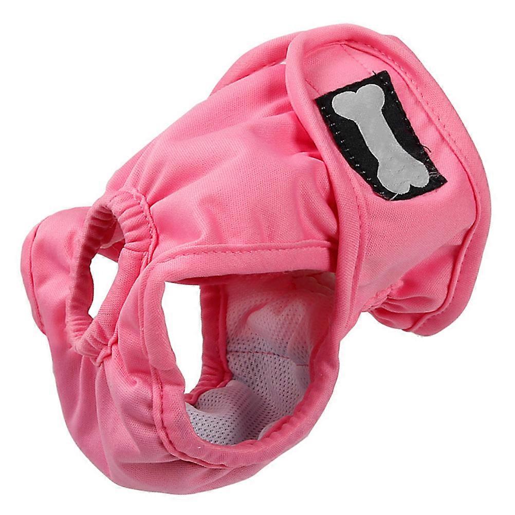 Washable Pink Female Dog Diapers for Elastic Use 3Pcs Reusable Pet Panties