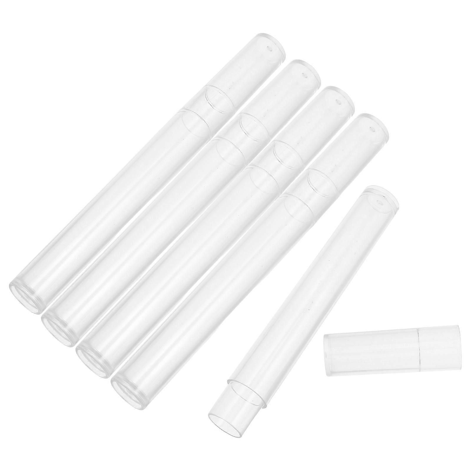 Tweezer Case Transparent Tube for Multi-Functional Use 15Pcs Storage Holder