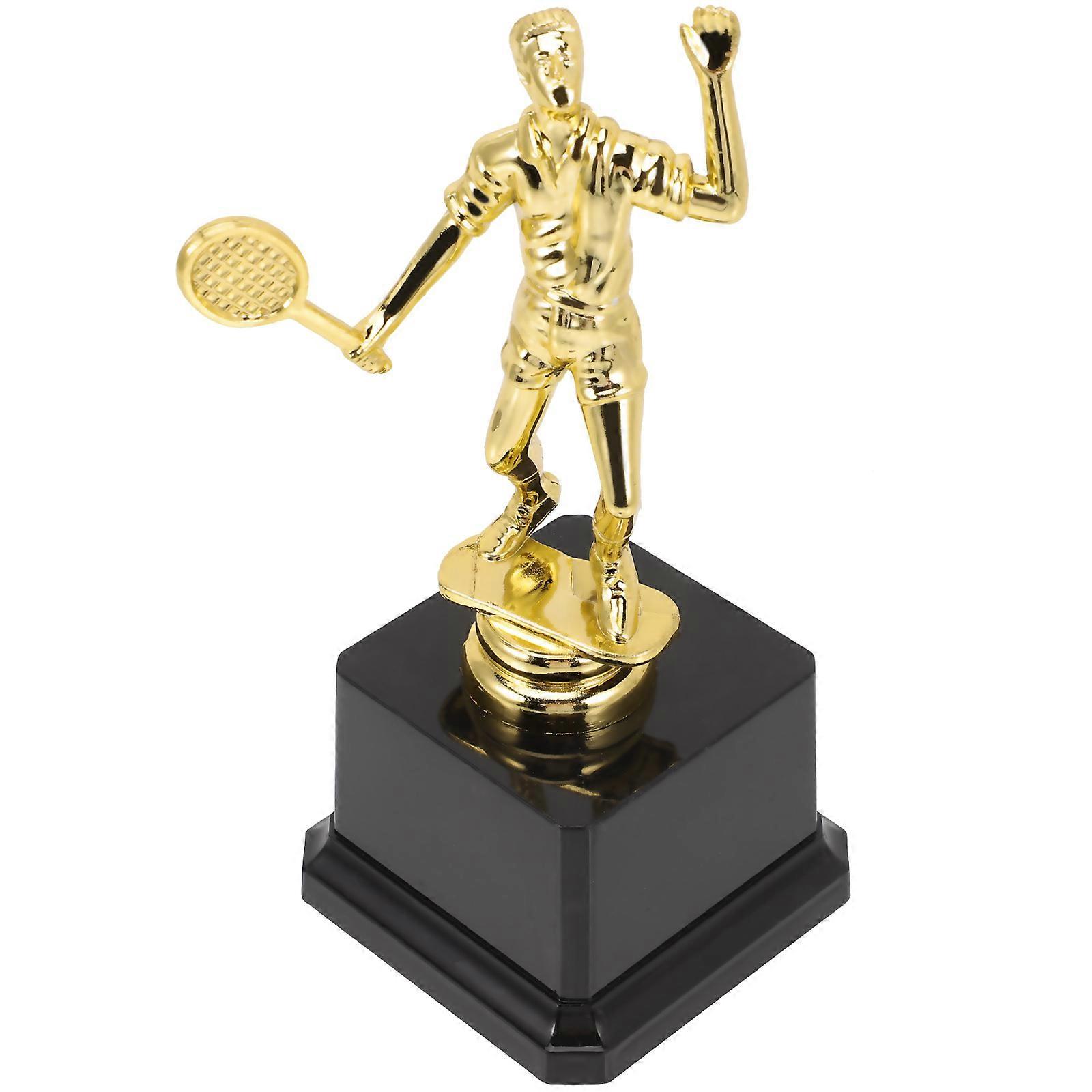 Badminton Trophy 6Pcs Competition Trophy For Students 17x7.5x7.5cm Smooth Surface Award