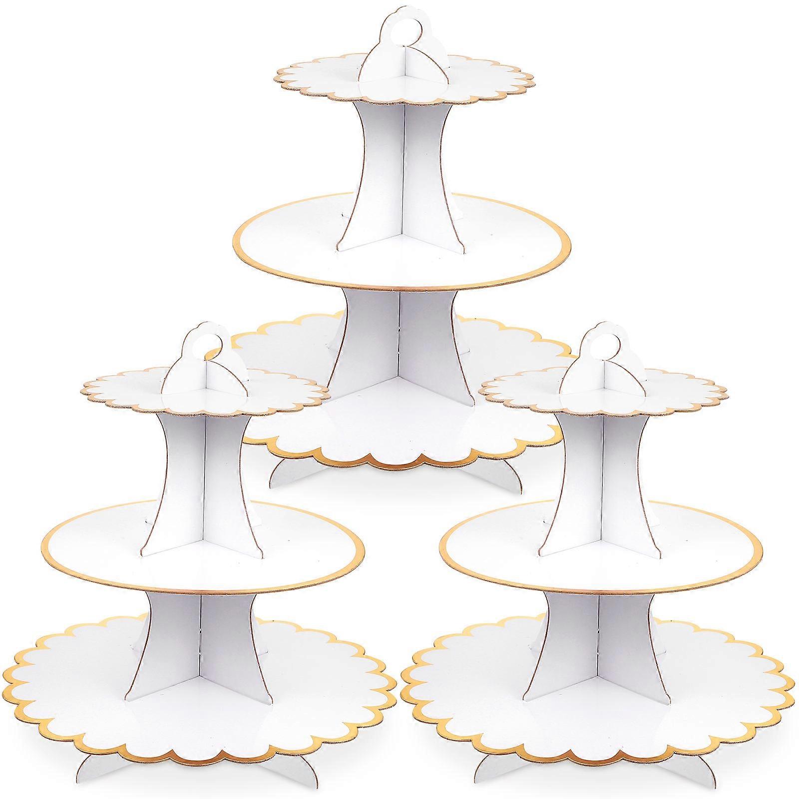 Dessert Rack Cardboard 3Pcs Cake Stands for Wedding Cake Display
