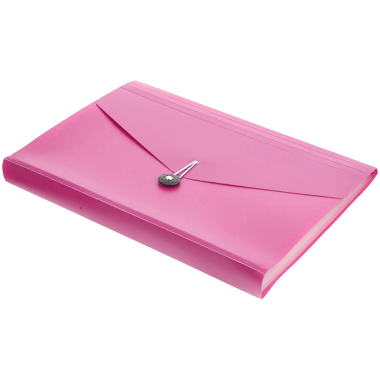 Accordion File Folder for Office Documents 3Pcs Rosy Multi-Pocket Organizer