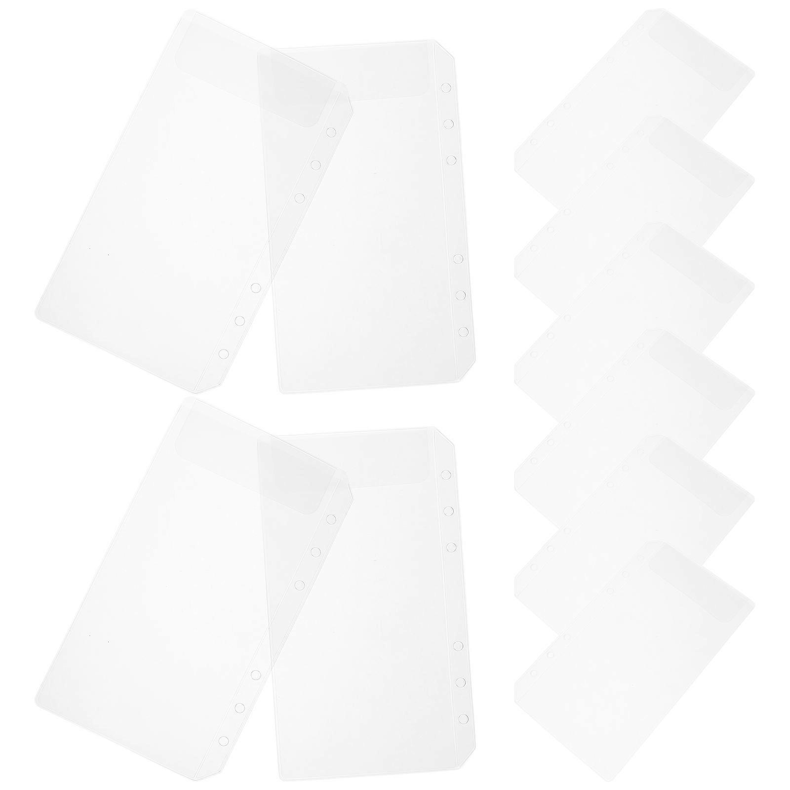 Binder Pocket Bill Storage Pouch for Transparent Binder Envelope 20Pcs
