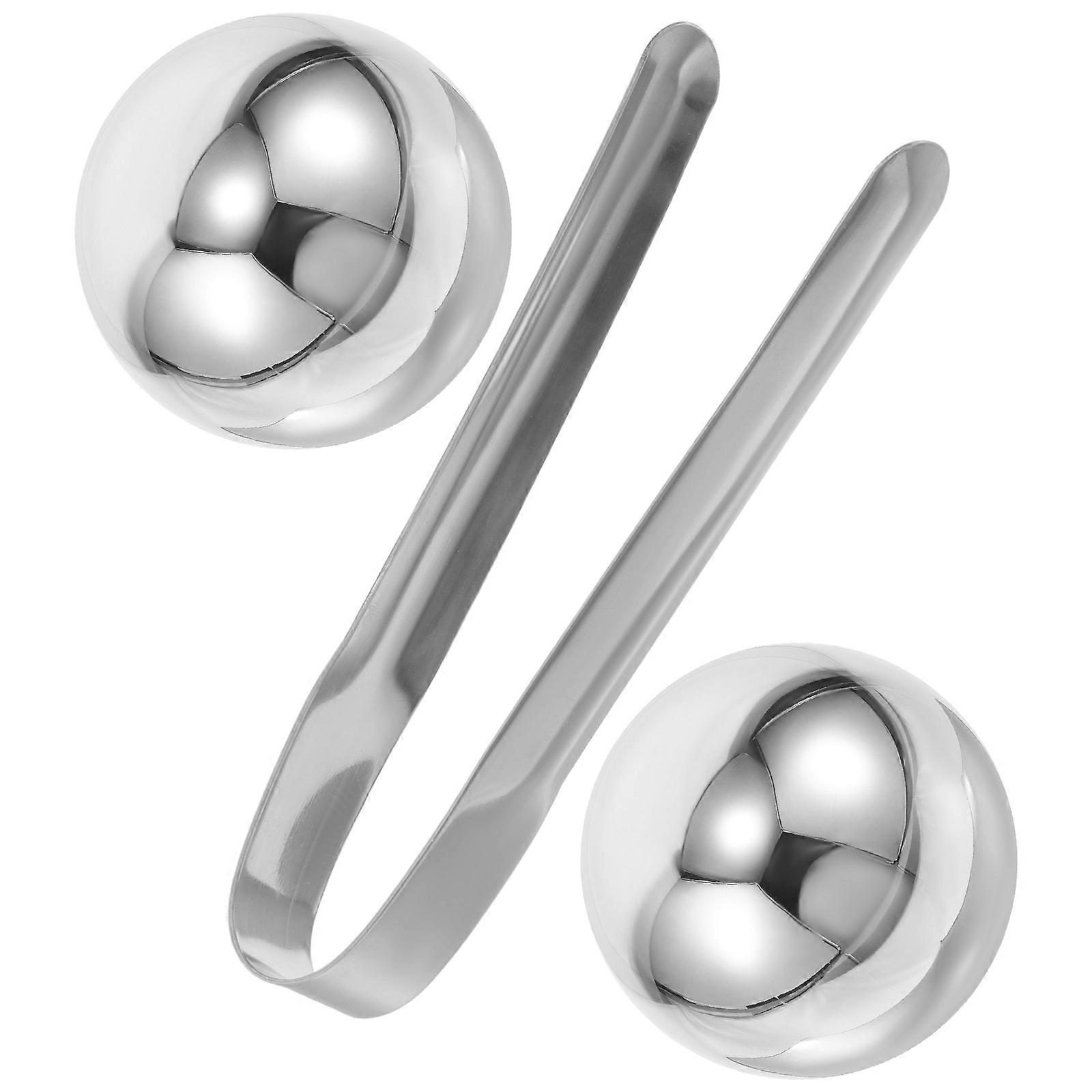 Efficient Metal Spheres Set For Chilling Iced Coffee Wine And Tea With Advantage And Round Design 1 Set