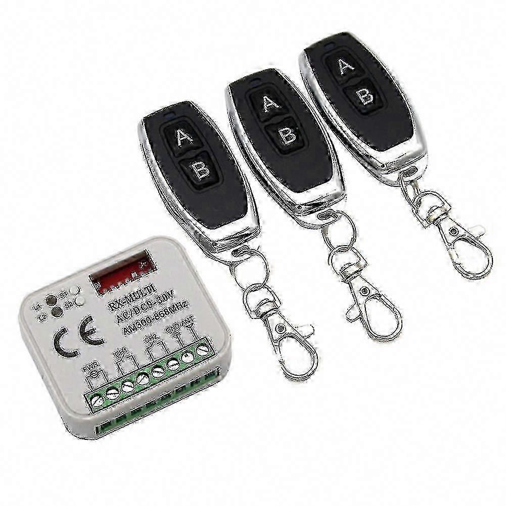 433 868MHz Garage Door Remote Receiver Multi 300-900MHz AC/DC 9-30V with Remote