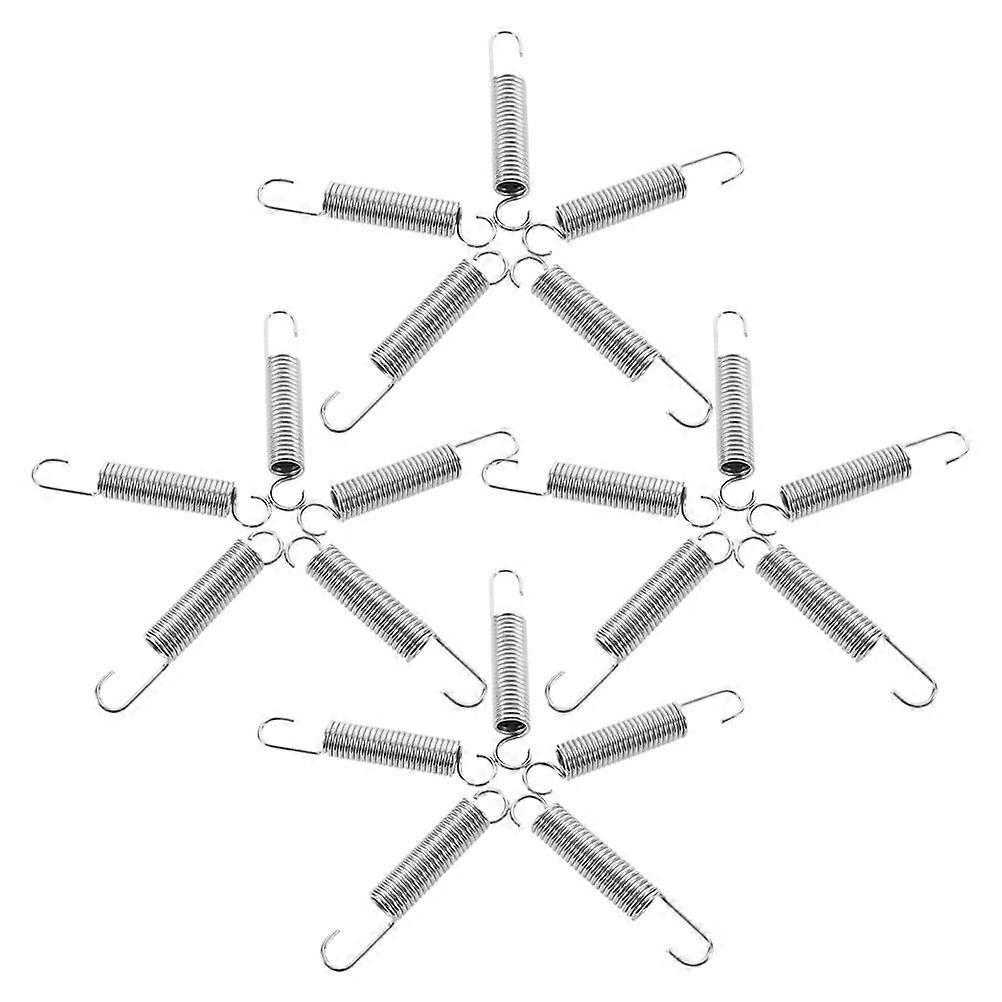 64Pcs Replacement Spring for Pruning Shears Garden Use Silver Stainless Steel