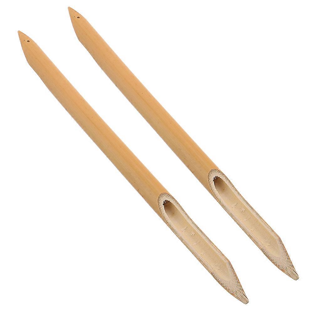Bamboo Calligraphy Pen for Writing with Left and Right Oblique Nibs 6Pcs
