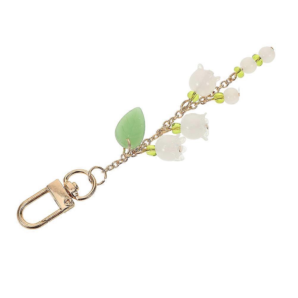 Elegant Floral Key Chain for Home and Car Keys Multicolor Key Holder 2Pcs