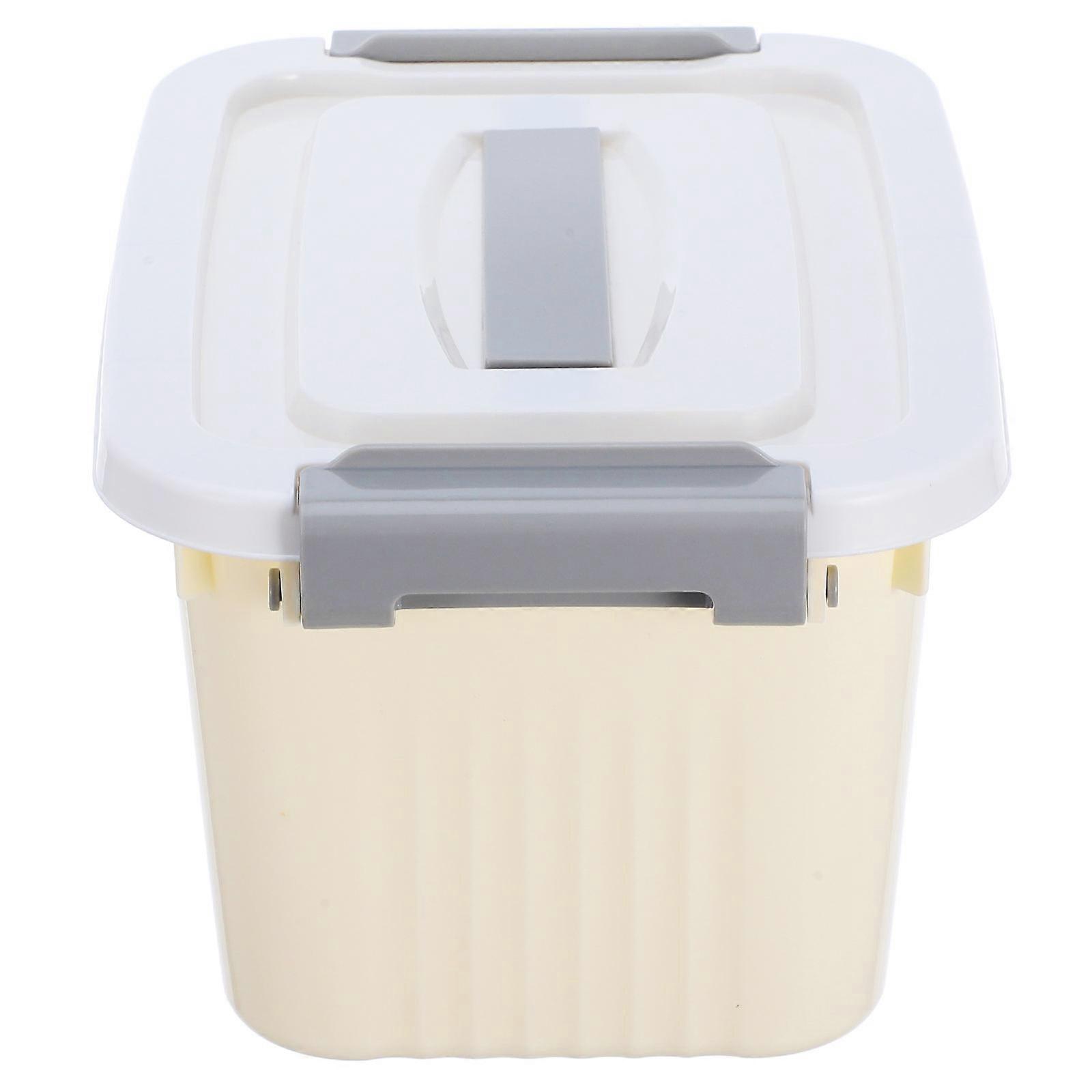 Plastic Storage Container with Lid for Organizing Toys 2Pcs Storage Boxes