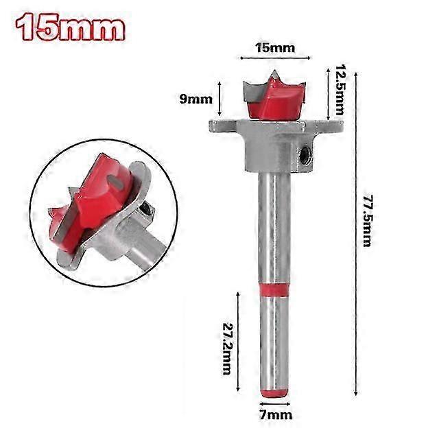 Drill Bit Diameter 15-35mm Carbide Hinge Hole Drill Bit Flat Wing Drill Hinge Reamer Adjustable Quickly Hole Puncher
