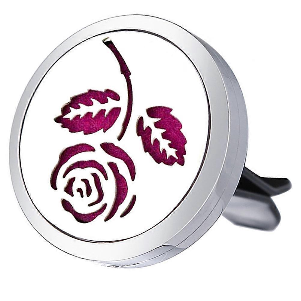 Car Aromatherapy Diffuser Creative Flower Clip for 1 Piece Silver Car Use