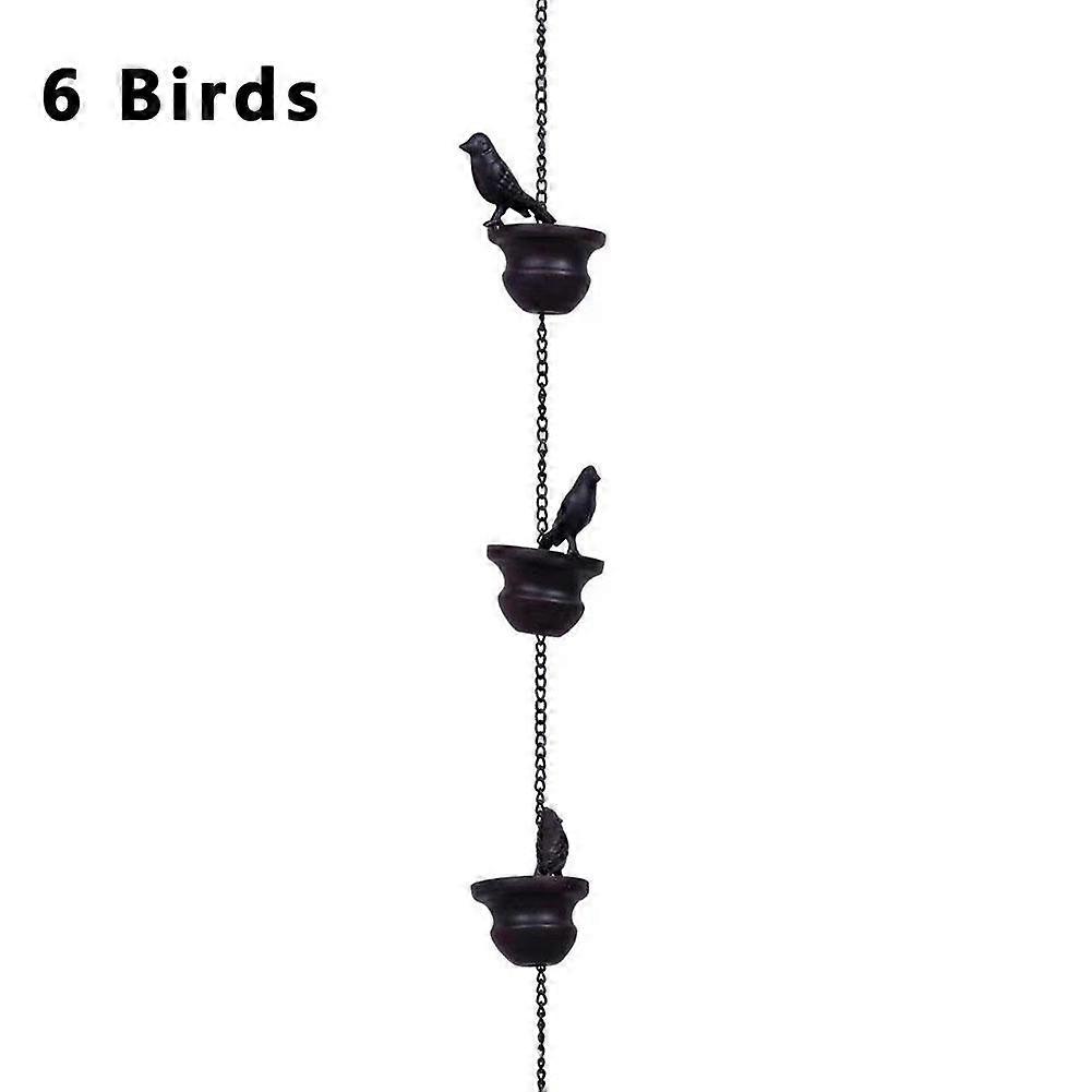 Rain Chain 80cm Metal Gutter Downspout Elegant Yard Decor Easy Installation