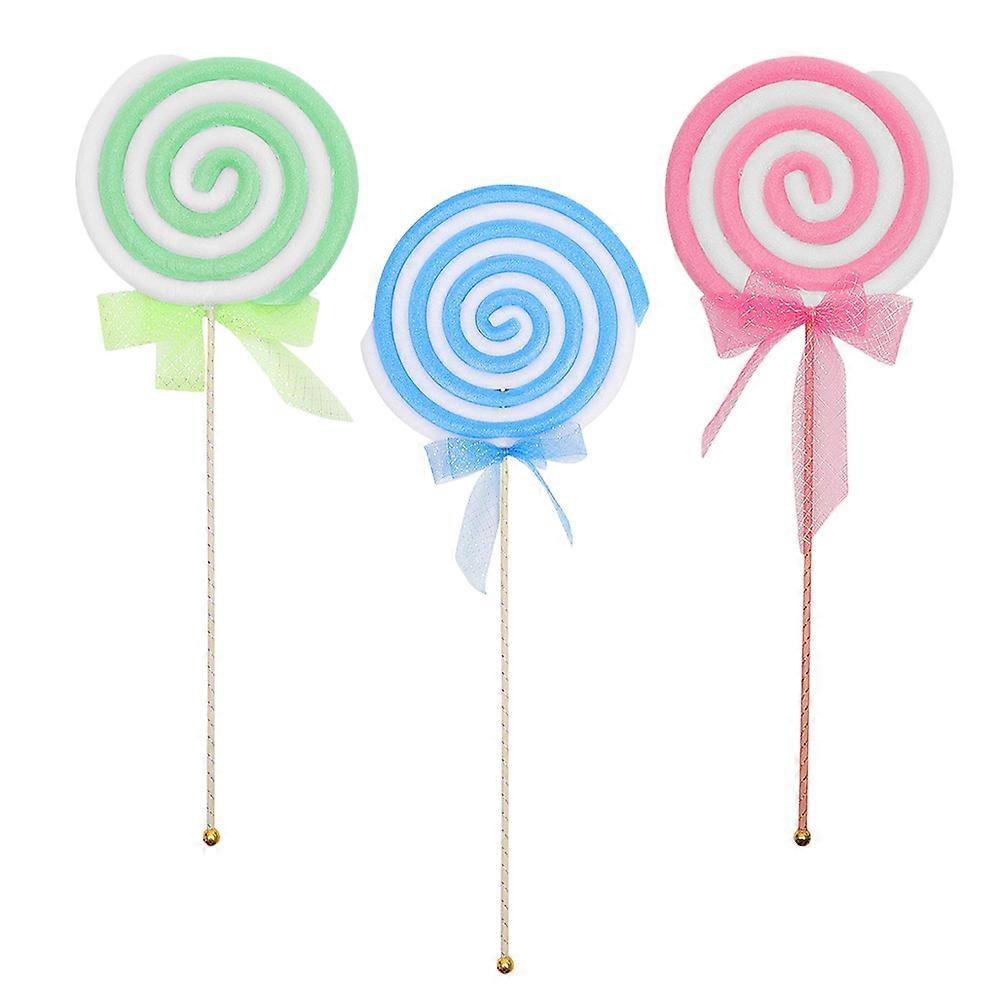 Simulation Lollipop Model Fake Lollipop Prop for Decor 6Pcs Set