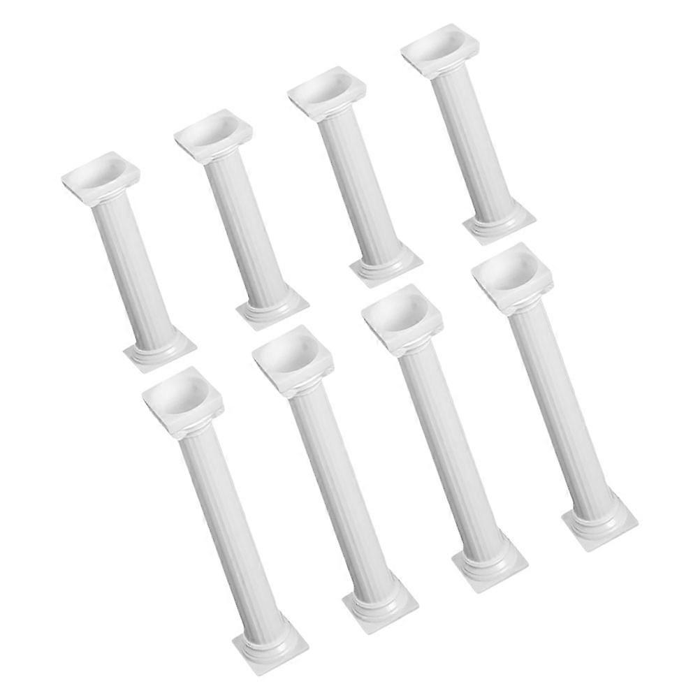 Roman Column Cake Stand Wedding Decoration 40 Pcs White Cylindrical Multi-layer Support For Special Events DIY